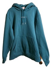 Sonneti London Essential Aqua Green/Blue Fleece Hoodie Pullover Adult Size XL