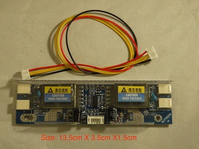 UNIVERSAL INVERTER 10V-30V 4 Lamp Fro 15-24'' CCFL LCD  Widescreen MONITOR #7