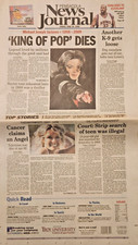 26 June 09 Edition of the "News Journal" Pensacola Florida Micheal Jackson Dies