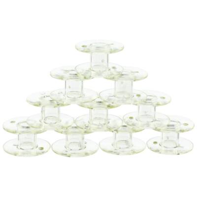 Class 15 Plastic Bobbins (10pk), Clear
