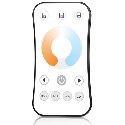 V2 2 Channel 2CH Wireless dimmer remote Controller For CCT Dual Color LED Strip - Picture 7 of 10
