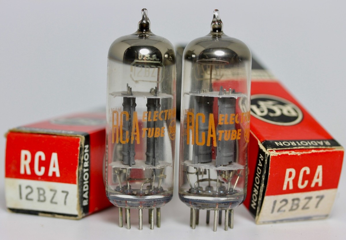 12BZ7 NOS RCA (SUB for 12AX7) QUALITY MATCHED PAIR AMPLITREX