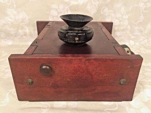 Vintage Marine/Nautisches Kommunikationsgerät Holz & Bakelit Gehäuse WWII Ära - Bild 10 von 12