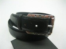 STERLING SILVER 925 BUCKLE WITH GENUINE LIZARD 1.5" BELT MADE IN U.S.A.