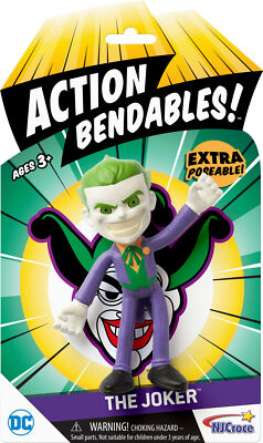 * THE JOKER 4 INCH DC COMICS ACTION BENDABLES! FIGURE BY NJ CROCE - NEW *