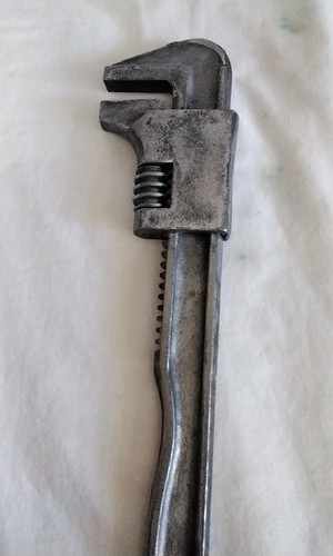 Vintage Pipe Monkey Adjustable Wrench 11in HD USA # 44491 - Picture 5 of 5