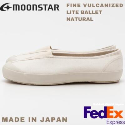 MOONSTAR Shoes FINE VULCANIZED LITE BALLET NATURAL MADE IN JAPAN UNISEX NEW!