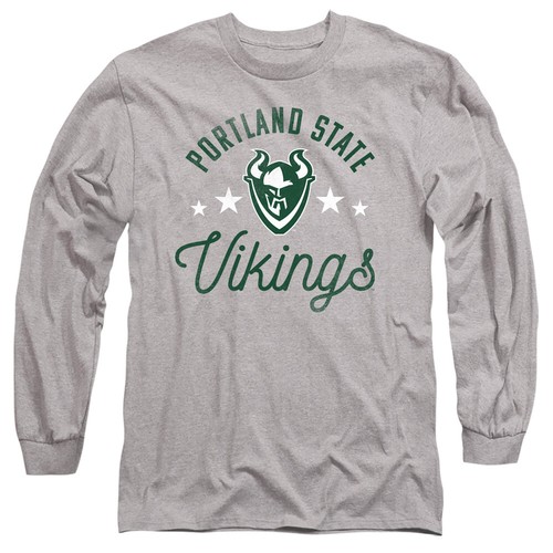 PSU Adult Long Sleeve T-Shirt Vikings, Athletic Heather, S-3XL