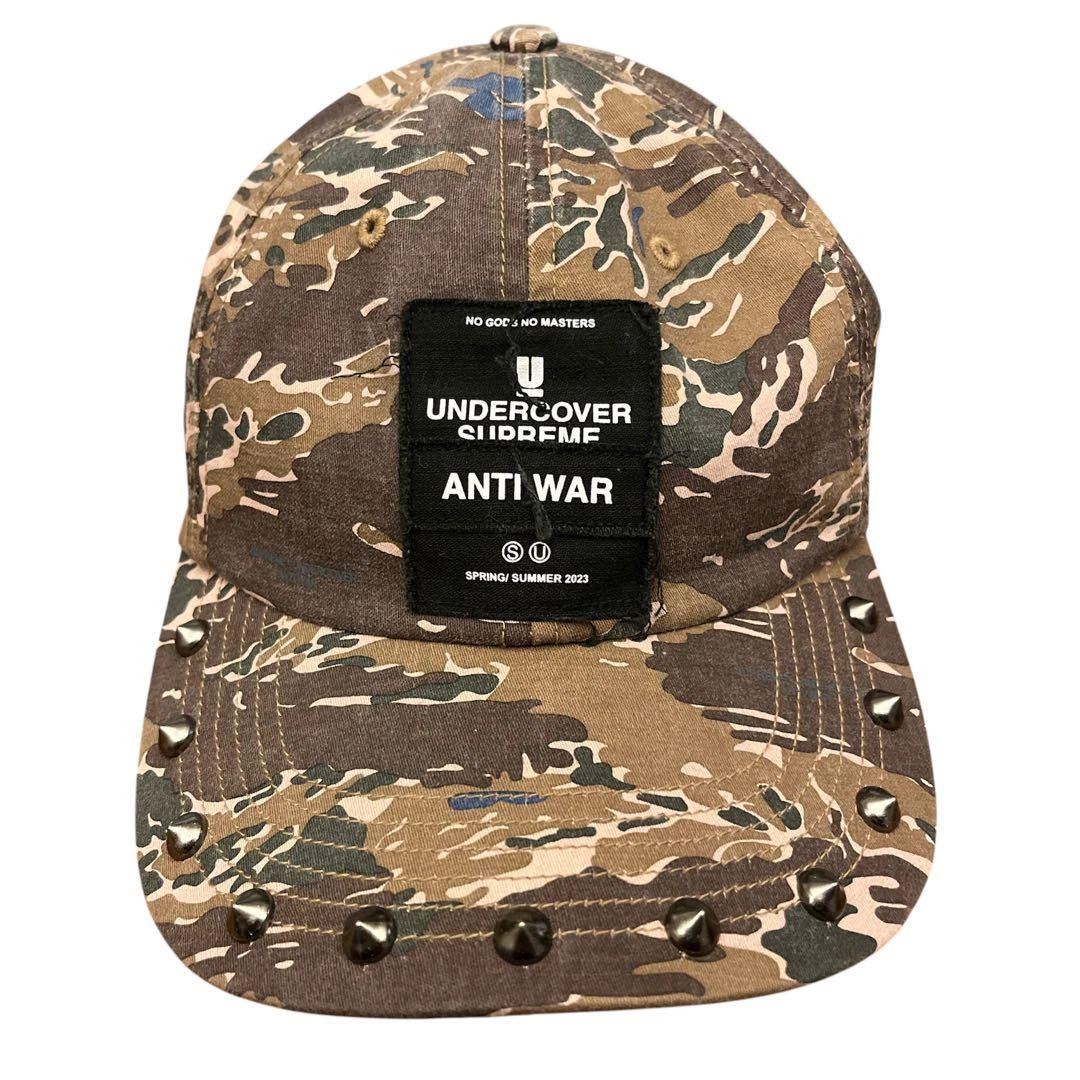 UNDERCOVER x Supreme casquette camouflage cloutée 6 panneaux SS23 rare chapeau collab vert