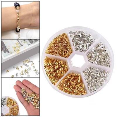 450 Stck. Jump Split Ring Karabinerverschlüsse Schmuck Zubehör Sets für Anfänger