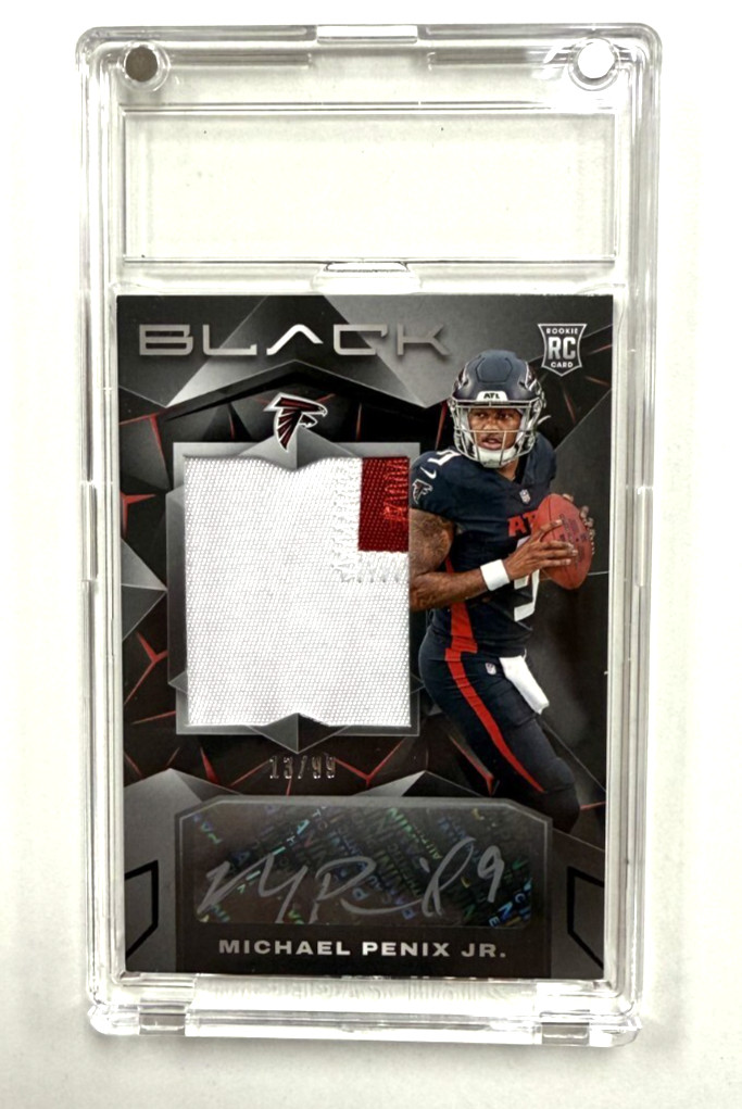 2024 Panini Black #201 Michael Penix Jr. /99 Patch Relic Auto RPA Rookie (RC)!!