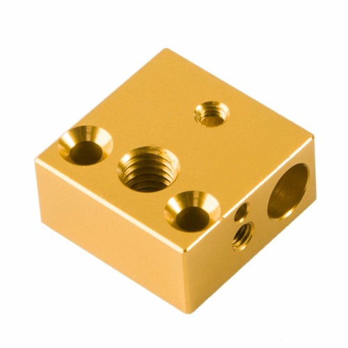 3D Printer Aluminum Heater Block with Stainless Steel Throat OEM Creality Ender - Picture 2 of 6