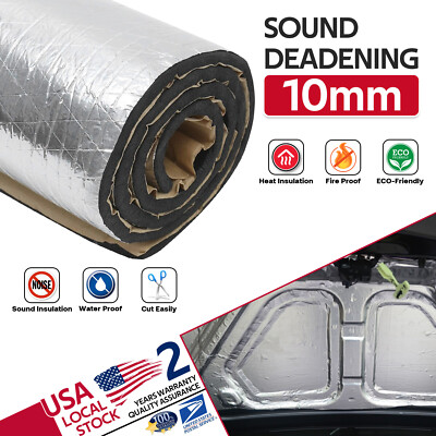 #ad 236quot;x39quot; 10mm Closed Cell Foam Car Auto Sound Deadener Insulation NoiseProofing $64.34