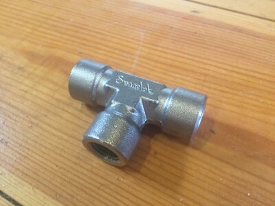 NEU SWAGELOK 3/8'' SS-6-T EDELSTAHL 316 ROHRVERSCHRAUBUNG WEIBLICH T-STÜCK