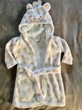 Infant Baby Bath Robe Unisex 0-9 Months Cow