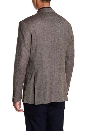 NEW Jack Spade Herringbone Wool Sport Coat Blazer Jacket Brown 42 R