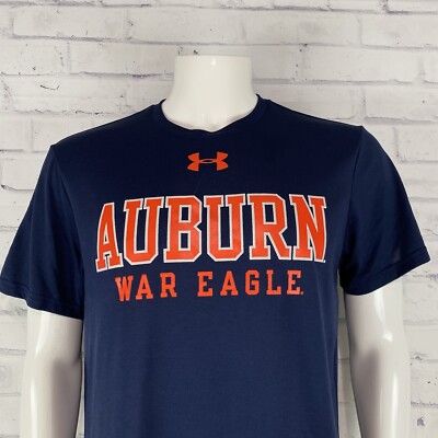 Under Armour Shirt Men's Size Medium Auburn University War Eagle NCAA Heat  Gear