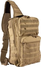 Red Rock Rover Sling Pack Coyote 6"x8"x14.5" 11.5L Brown MOLLE Webbing 80130COY