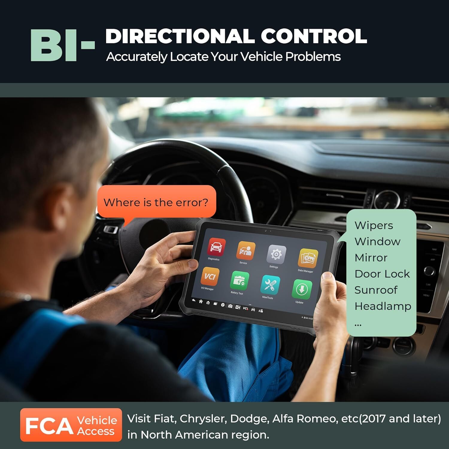 2025 OTOFIX D1 MAX Bidirectional OBD2 Scanner Coding Full System Diagnostic Tool