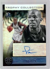 2020-21 Panini Illusions Trophy Collection Signatures #12 Tony Delk Auto