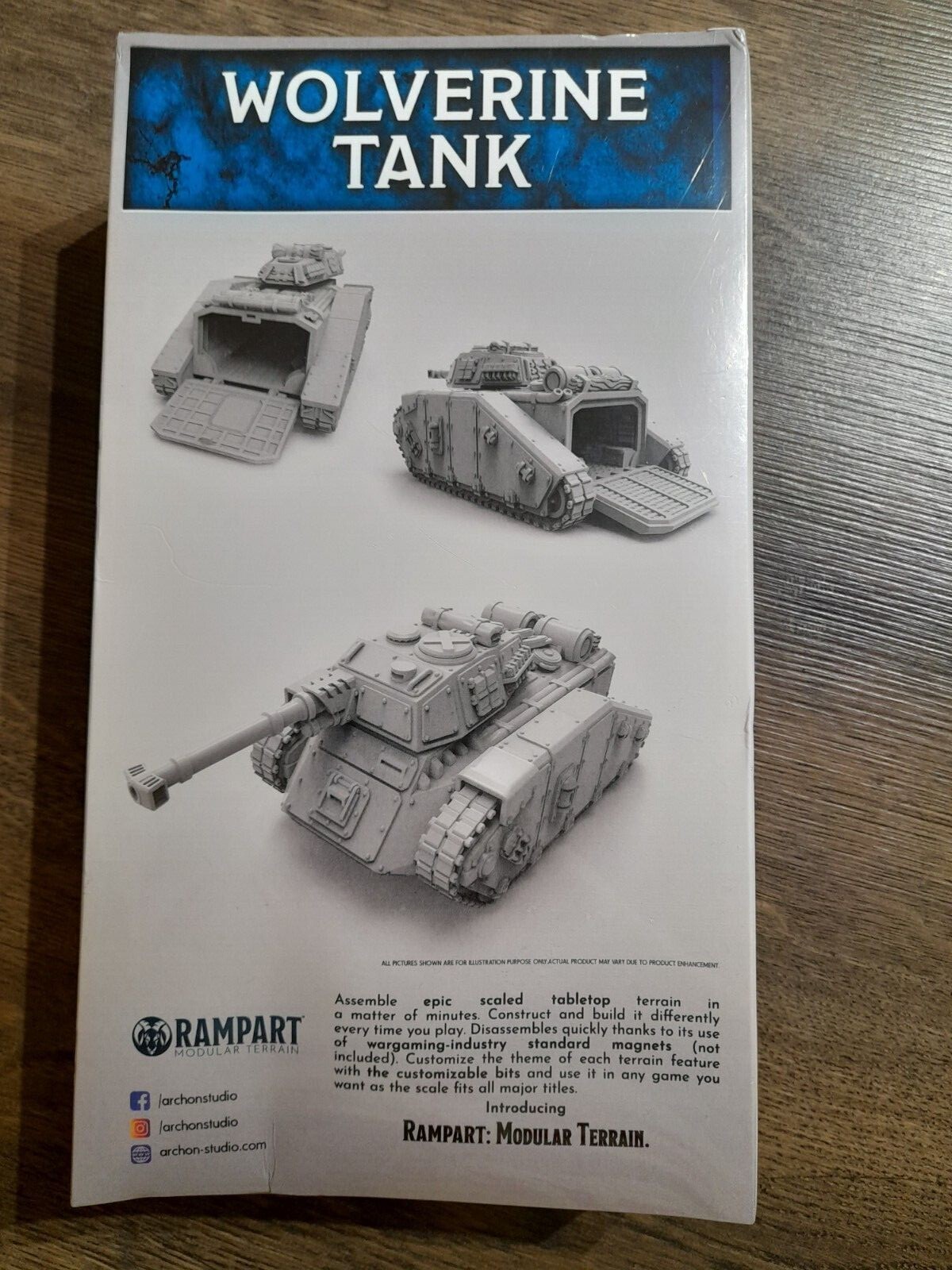 Rampart Modular Terrain Wolverine Tank Sealed new in box eBay