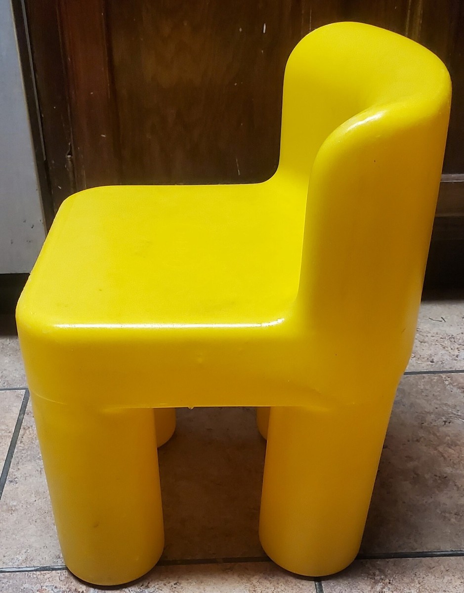 Little Tikes Chunky Yellow Chair Toddler Child Size | eBay