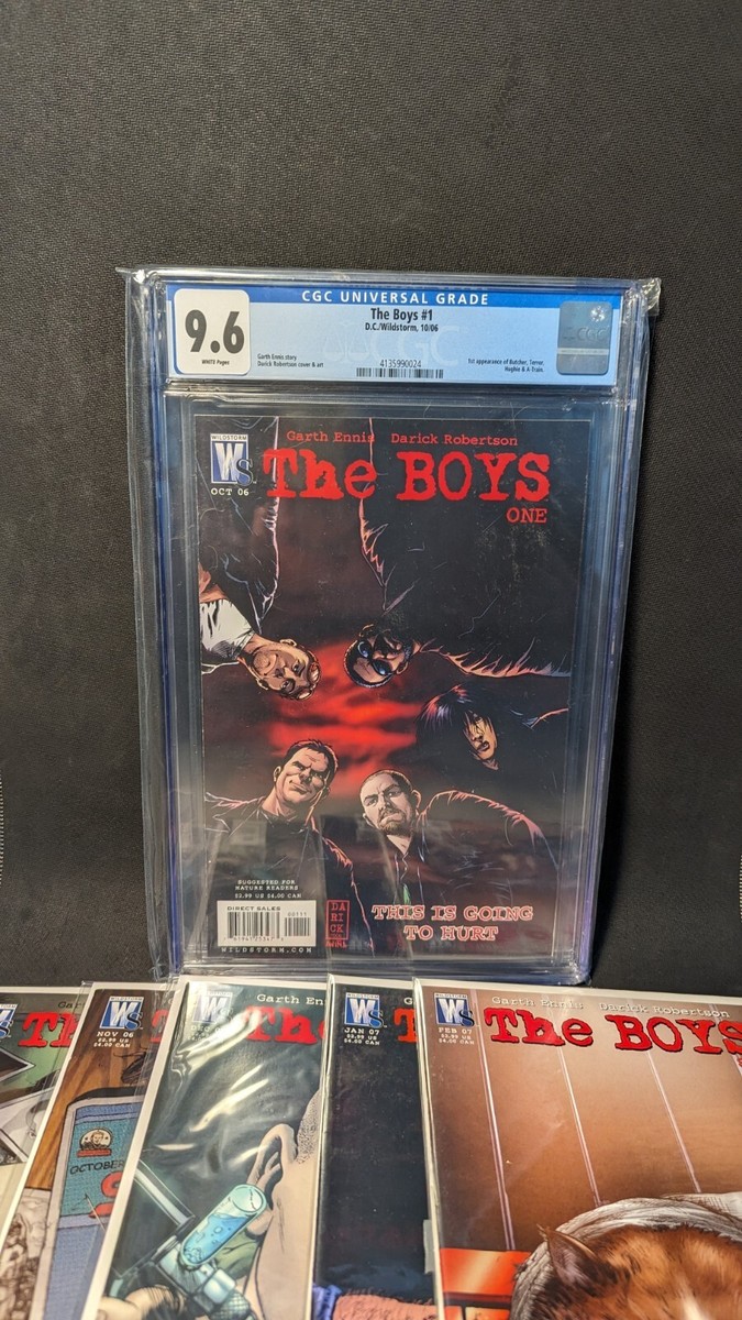 The Boys lot (DC/WildStorm 2006), #1-6 1st Printing. #1 CGC 9.6