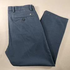 Dockers Straight Fit Flat Front Blue Chino Pants Mens Size Actual 37x27