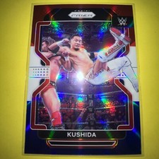 2022 WWE Panini Prizm Red White & Blue Parallel Kushida #133
