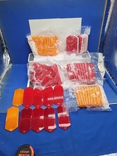 Quality Reflectors Safety 60 Vintage Amber Red Car Truck Trailer Truck Lite Nos
