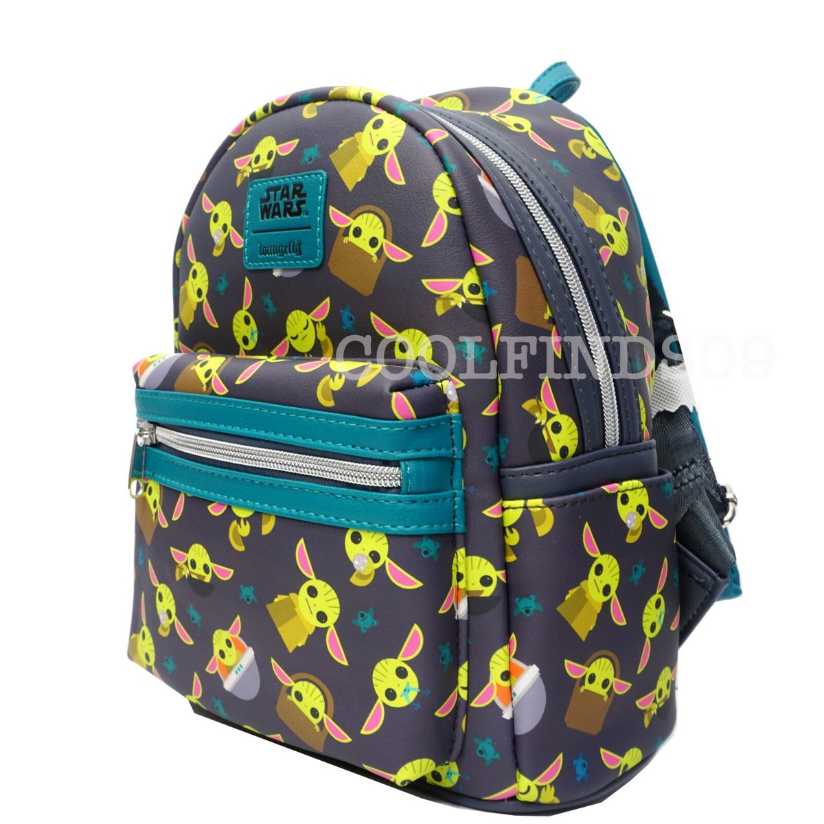 Loungefly Exclusive Star Wars Grogu Backpack NWT + Matching Ears Baby Yoda Loungefly Mini Backpack The Child Baby Yoda EE Exclusive The  main image 4