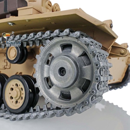 Henglong 1/16 7.0 Upgraded RTR RC Tank German Panzer III H 3849 Metal Tracks - Picture 12 of 12