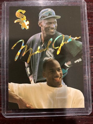 Michael Jordan Rookie VERY RARE GOLD signature baseball card - The Last  Dance! | eBay