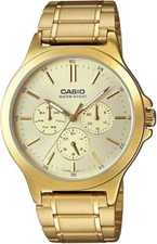 Casio MTP-V300G-9A Gold Tone Analog Stainless Steel Men's Classic Casual Watch