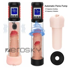 Penis Pump Automatic Electric Digital Penis Big Enlarger Vacuum Man Enhancement