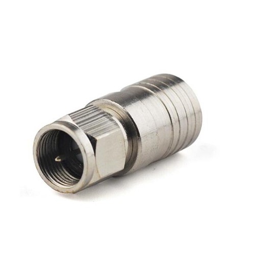 2Pc RG11 F-type Crimp Connector RG11 Plug INTEGRATED PIN Premium - Picture 2 of 4