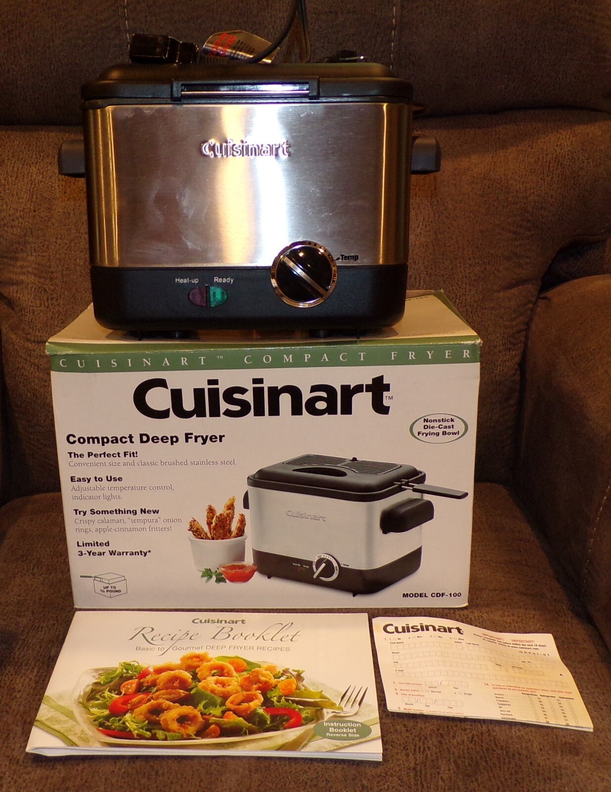 Cuisinart CDF100 Compact Deep Fryer NIB 86279014009 eBay