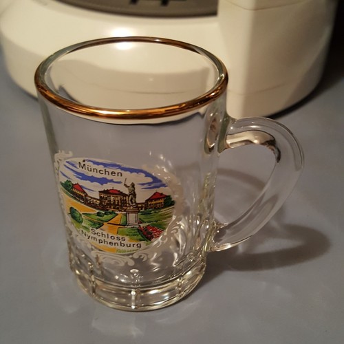 Munchen Schloss Nymphenburg Germany Crest Gold Scenes 3” Tall Shot