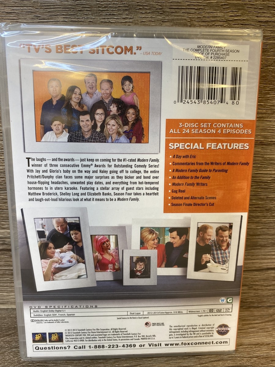 Modern Family: The Complete Fourth Season DVD Season 4 BRAND