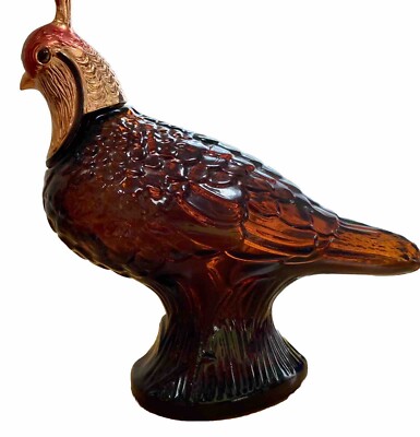 Vintage AVON Quail Bird Decanter Wild Country After Shave 5.5 oz Empty Bottle