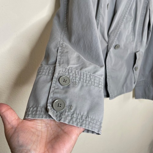 Giacca cappotto grigio Banana Republic Weekend con tasche doppio petto taglia 8 - Foto 7 di 13