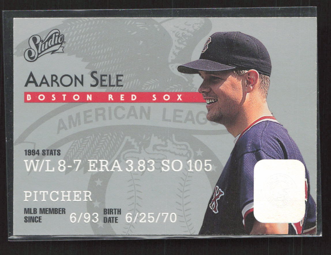 1995 Studio #150 Aaron Sele Boston Red Sox (U)