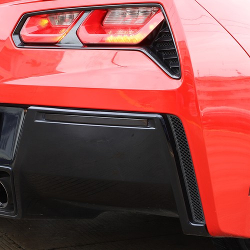 Smoked LH & RH Rear Bumper Reflector Blackout Kit Fit For Corvette C7 2014-2019 - Picture 5 of 12