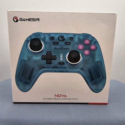 GameSir Nova HD Rumble Wireless Controller for Nintendo Switch Neon Teal Version
