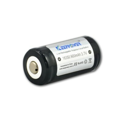 Keeppower 18350 - 900mAh, 3,7VLi-ion Akku geschützt