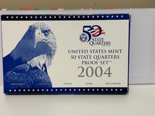 2004-S US Mint 50 State Quarters Proof Set - NEW in Original Box - COA - Picture 3 of 6