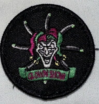 US Navy C-130 Squadron New Orleans Reveler Jester Patch; Propeller; Hook Backing