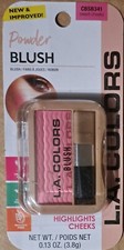 L.A. Colors Sweet Cheeks Powder Blush CBSB341 Highlights Cheeks 4 ct.