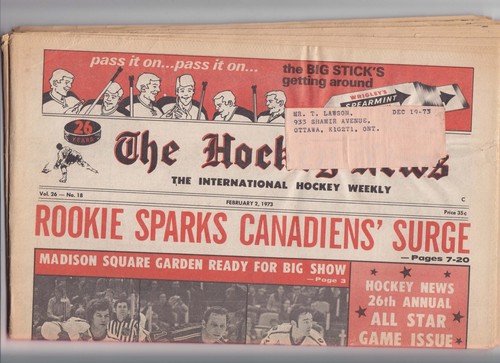 VINTAGE - THE HOCKEY NEWS - NEWSPAPER - YOU PICK FROM LIST - 1960's / 70's - Picture 129 of 154