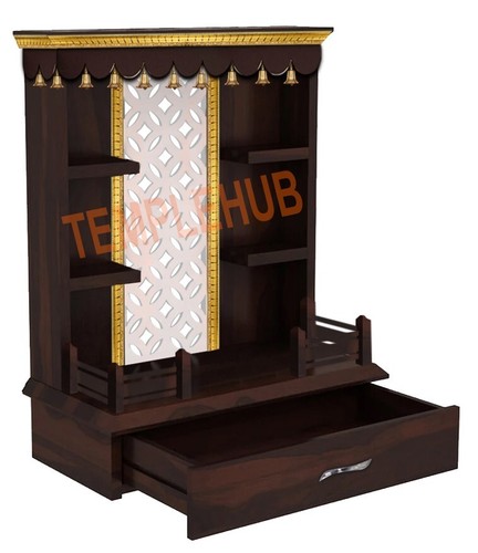 Tempio in legno con luci a LED |Tempio personalizzato| Mandir in legno|Puja Ghar|Mandap - Foto 3 di 5